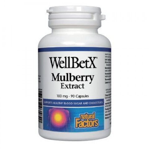 Natural Factors WellBetX Бяла Черница 100мг х90 капсули