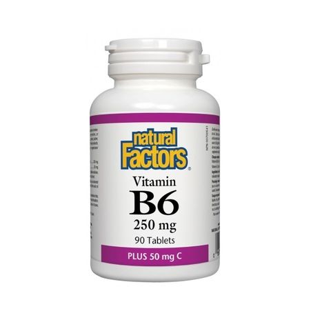 Natural Factors Витамин B6 и витамин С х90 таблетки