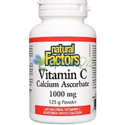  Natural Factors Vitamin C Calsium Ascorbate 1000 mg. powder 125 g. 