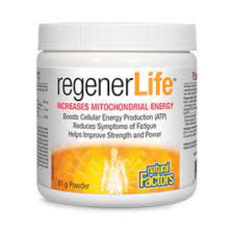 NATURAL FACTORS RЕGENER LIFE™ INCREASES MITOCHONDRIAL ENERGY Х 81G 