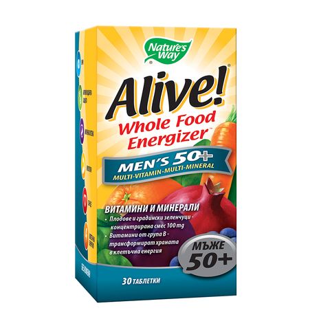 Nature's Way Alive Men’s 50+ Мултивитамини за мъже x30 таблетки 