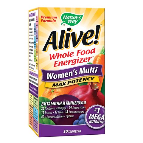 Nature's Way Alive Мултивитамини за жени x30 таблетки 