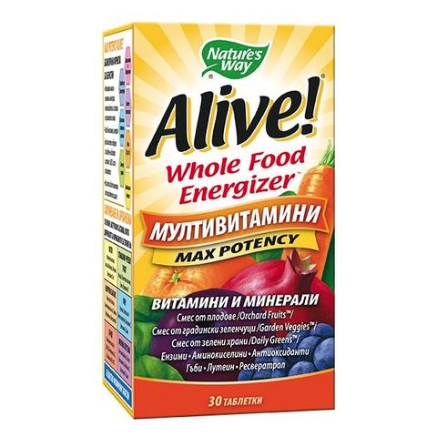 Nature's Way Alive Max Potency Мултивитамини максимален ефект х30 таблетки 