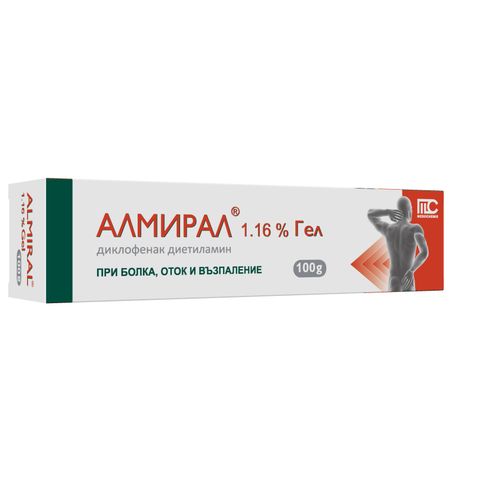 Medochemie Алмирал Гел при болка, оток и възпаление 1,16% х100 грама