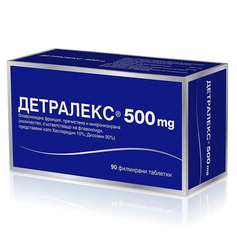 Детралекс при хемороиди 500мг х90 таблетки