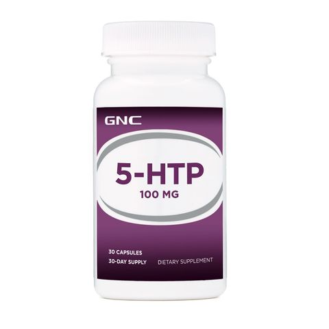 GNC 5-HTP 5-хидрокситриптофан при безсъние и депресия 100 мг х30 капсули