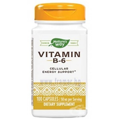 Nature's Way Витамин B6 50 mg 100 капсули