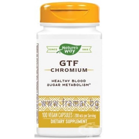 Nature's Way GTF хром 200 мкг х100 капсули