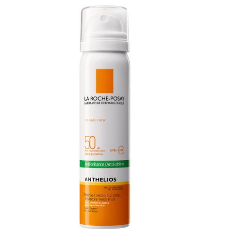 La Roche-Posay Anthelios Матиращ, прозрачен свеж спрей за лице SPF 50 x75 мл