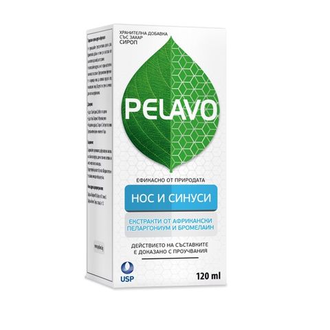 US Pharmacia Пелаво Нос и синус Сироп с вкус на вишна х120 мл