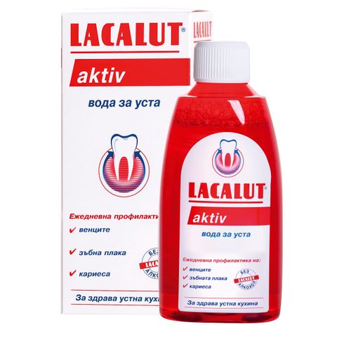 Lacalut Aktiv вода за уста х300 мл