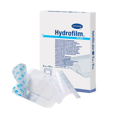 Hartmann Hydrofilm Plus Самозалепваща се превръзка за рани с абсорбираща подложка 9x15 см x5 броя