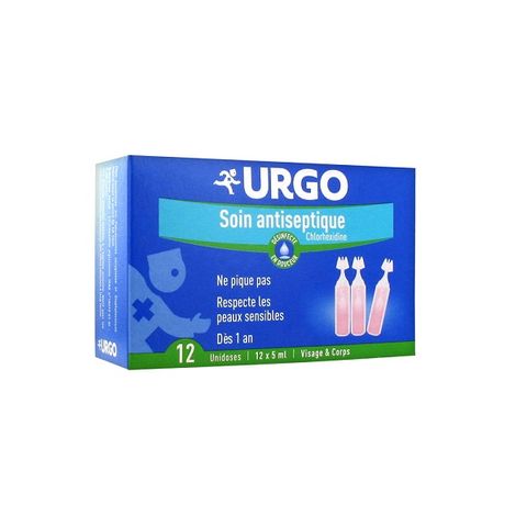 Urgo Chlorhexidine Антибактериален разтвор за промиване на рани 12 монодози x 5 мл