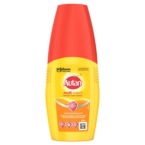 Autan Multi Inspect Репелент срещу комари, тигрови комари, хапещи мухи и кърлежи х100 мл