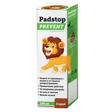 Naturprodukt Padstop Prevent Спрей за защита от заразяване с главови въшки и от тяхното разпространение x100 мл 