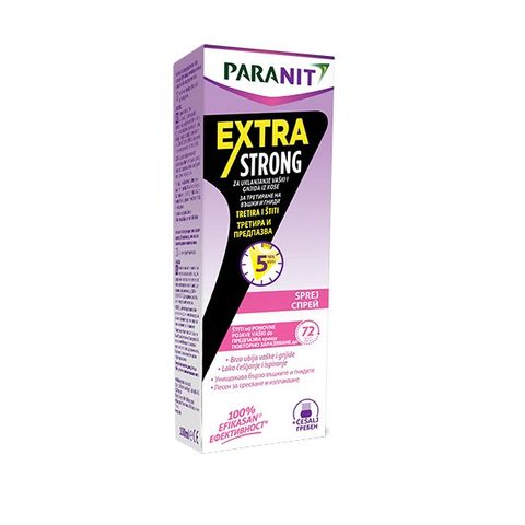 Omega Pharma Paranit Extra Strong Спрей против въшки и гниди x100 мл