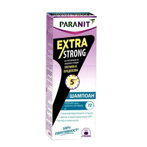 Omega Pharma Paranit Extra Strong Шампоан против въшки и гниди x200 мл