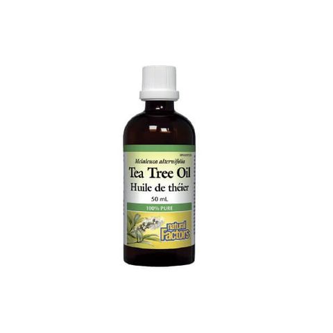 Natural Factors Tea Tree Oil Срещу възпаления по кожата х50 мл