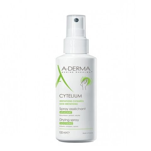 A-Derma Cytelium Подсушаващ спрей при мацерация с овес за лице и тяло х100 мл