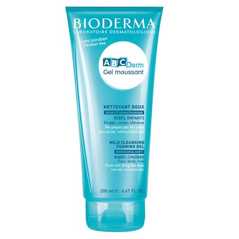 Bioderma ABCDerm Moussant Нежен измиващ гел за бебета и деца x200 мл