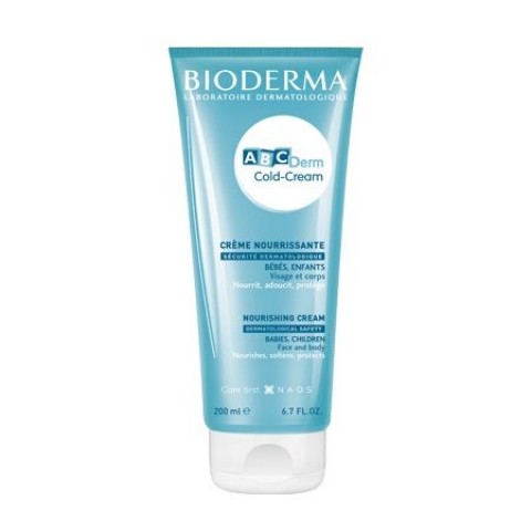 Bioderma ABCDerm Интензивно подхранващ колд крем за лице и тяло за бебета и деца х200 мл