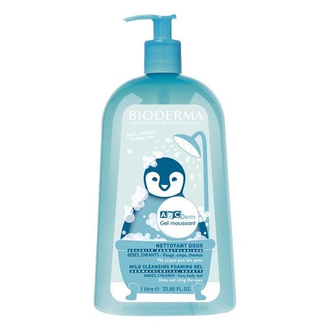 Bioderma ABCDerm Moussant Мек измиващ гел за бебета и деца x1000 мл