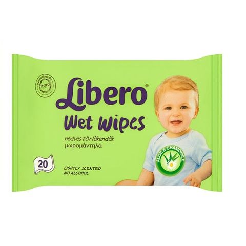 Libero Wet Wipes Бебешки мокри кърпички x20 броя