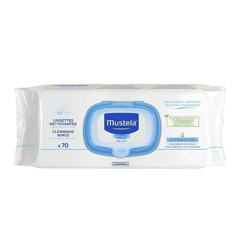 Mustela Мокри кърпички за бебета и деца за нормална кожа x70 броя