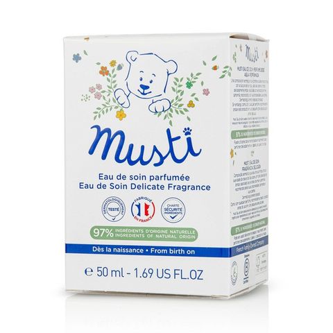 Mustela Musti Парфюмна вода за бебета и деца с деликатен аромат x50 мл