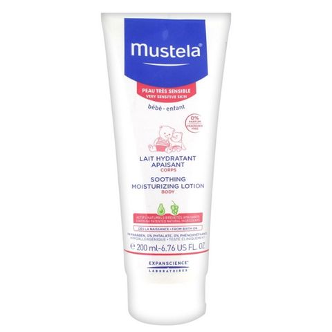 Mustela Лосион за тяло за бебета и деца за чувствителна и много чувствителна кожа х200 мл
