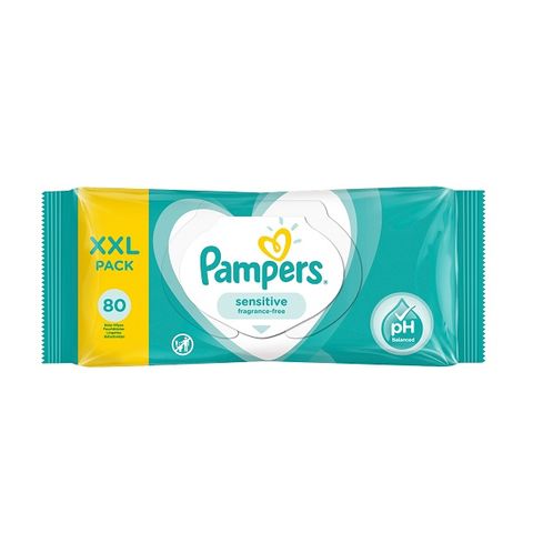 Pampers Sensitive Бебешки мокри кърпи за чувствителна кожа х80 броя