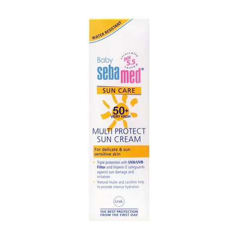 Sebamed Baby Sun Care Multi Protect Sun Cream Детски слънцезащитен крем за лице и тяло SPF50+ х75 мл