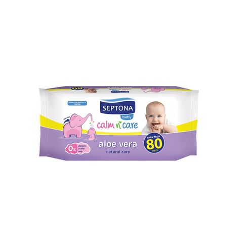 Septona Baby Бебешки мокри кърпи с алое вера x80 броя