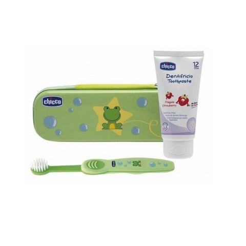 Chicco Комплект за почистване на зъбки за деца над 12 месеца