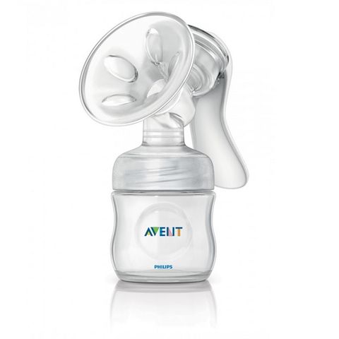 Avent Comfort Ръчна помпа за изцеждане на кърма с бутилка за хранене
