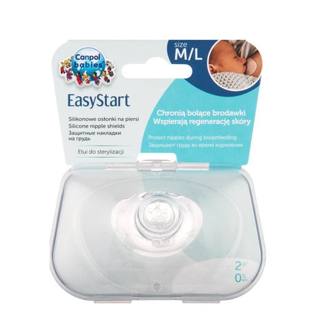Canpol babies Easy Start Силиконови протектори за зърна, размер L x2 броя -18/603
