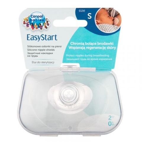 Canpol babies Easy Start Силиконови предпазители за зърна, размер S x2 броя