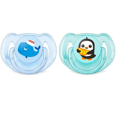 Avent Classic Залъгалка силикон за деца от 6 до 18 месеца x2 броя