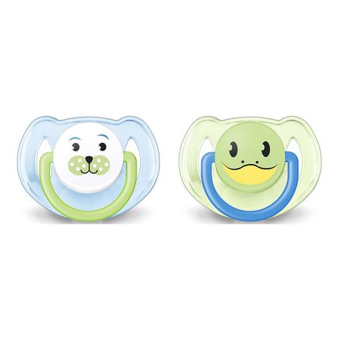 Avent Силиконови залъгалки с животни 6-18 месеца х2 броя