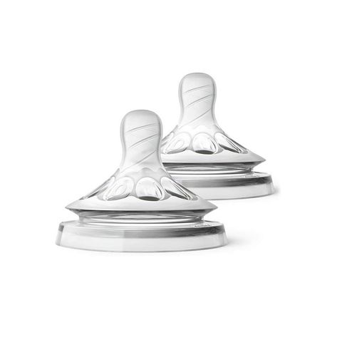 Avent Natural First Flow Биберон за новородено с една дупка x2 броя