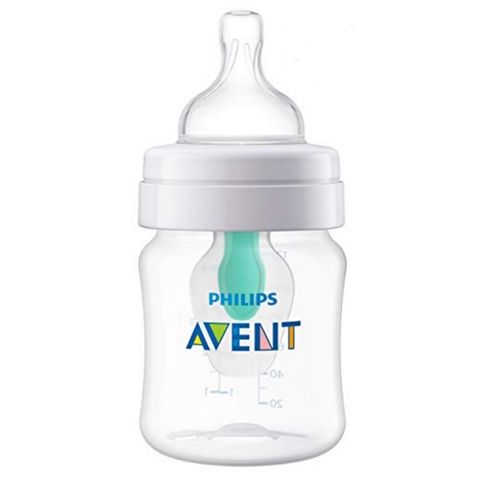 Avent Anti-Colic Бутилка за хранене с биберон Classic за новородено с една дупка x125 мл