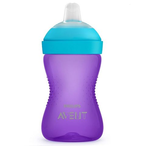 Avent My Grippy Чаша с мек накрайник за деца над 9 месеца, лилава x300 мл