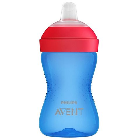 Avent My Grippy Чаша с мек накрайник за деца над 9 месеца, синя x300 мл