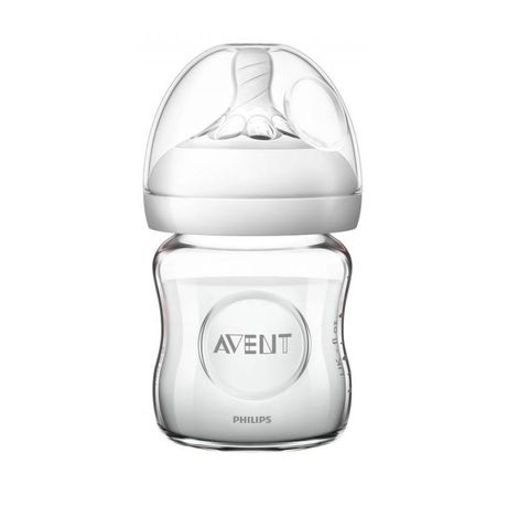 Avent Natural Стъклено шише за новородени бебета 0+ месеца х120мл