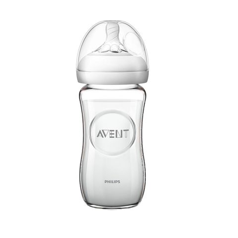 Avent Natural Стъклено шише за бебета след 1 месечна възраст х240мл