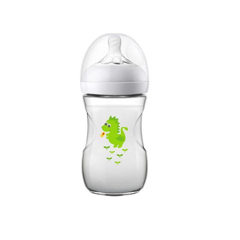 Avent Natural Бутилка за хранене с биберон Natural Slow с една дупка за деца над 1 месец x260 мл