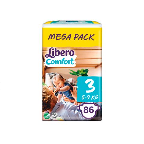 Libero Comfort 3 Midi Пелени за бебета и деца от 5 до 9 килограма x86 броя