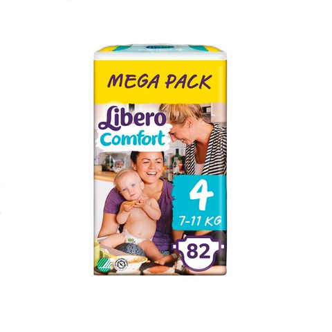 Libero Comfort 4 Maxi Пелени за бебета и деца от 7 до 11 килограма x82 броя