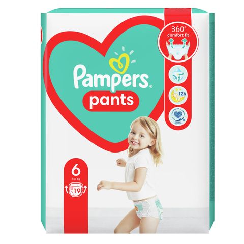 Pampers Pants 6 XL Пелени-гащи за бебета и деца над 15 килограма x19 броя