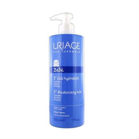 Uriage Bebe 1er Нежно хидратиращо мляко за лице и тяло при бебета и малки деца x500 мл